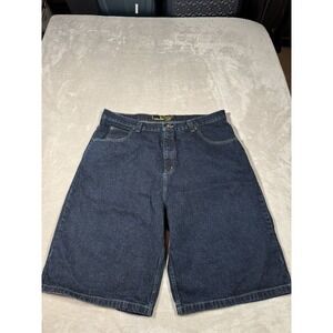 Anchor Blue Jean Shorts Size 42 Dark Blue Baggy Fit Y2K